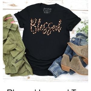 Short Sleeve " Blessed" T Shirt
